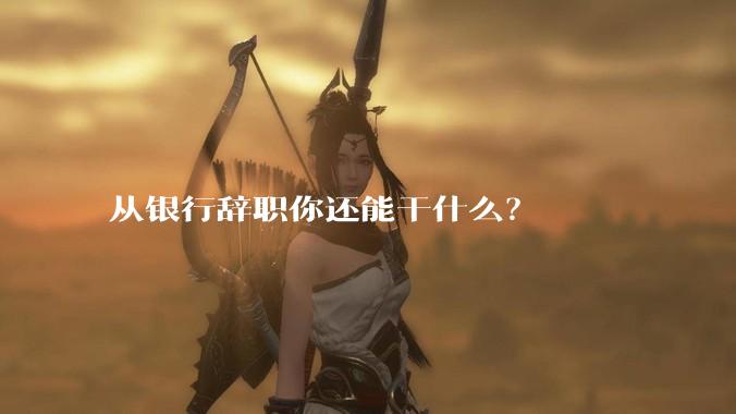 从银行辞职你还能干什么？