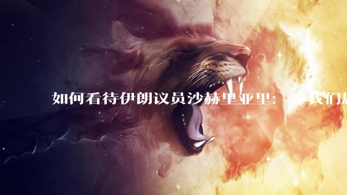 如何看待伊朗议员沙赫里亚里：  我们恳求最高领袖批准使用核武器？